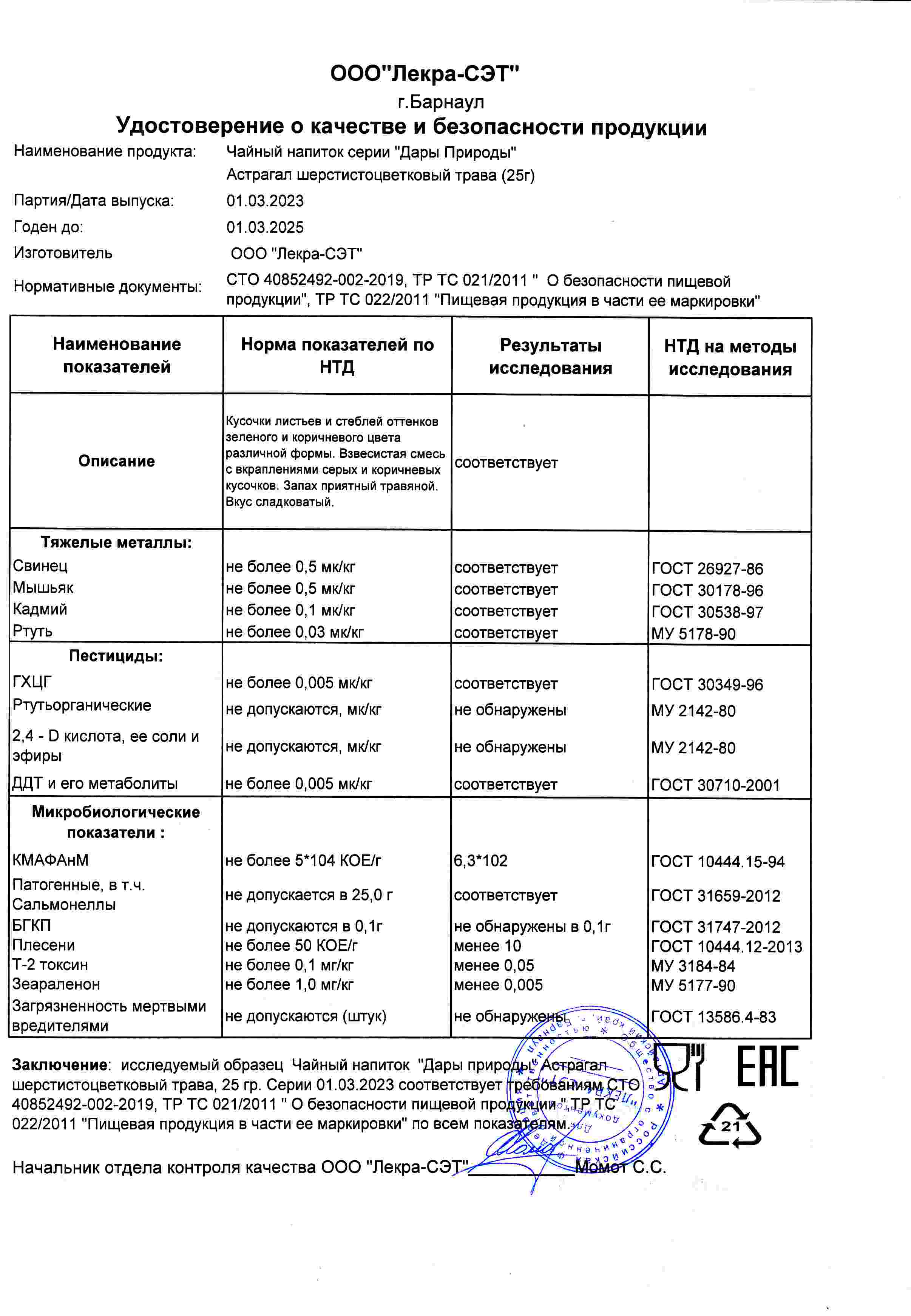 Паспорт №032023